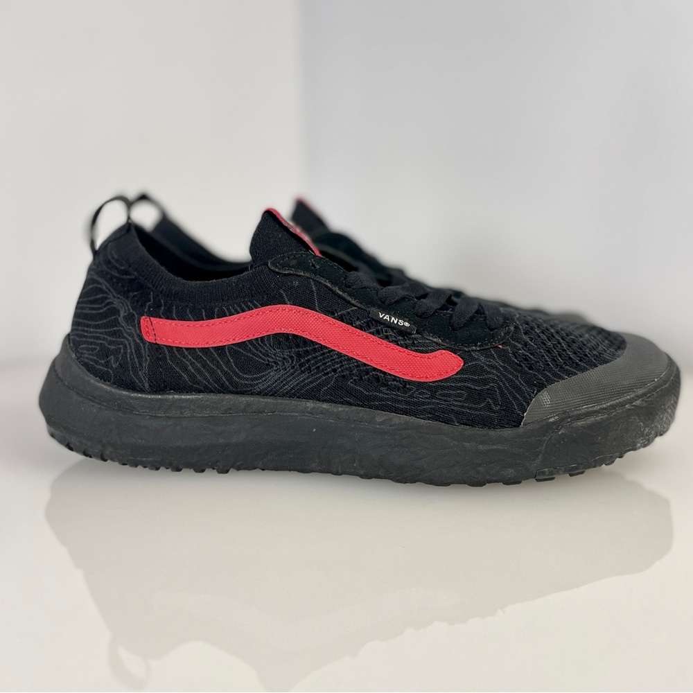Vans Black and Red Sneakers